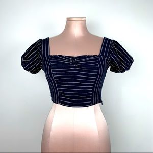Cropped Stripe Top